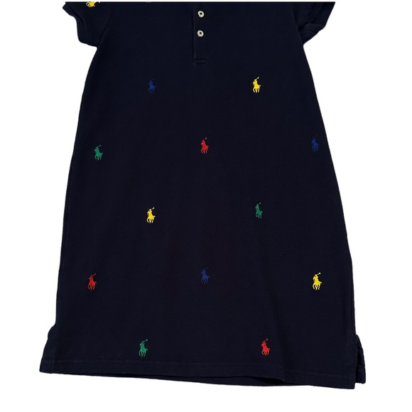 Polo Ralph Lauren | Navy Pony Logo Polo T-Shirt Dress Size 6 - Picture 3 of 11